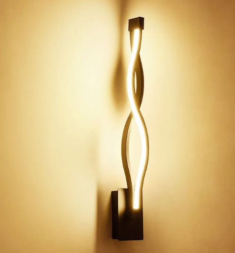 LED Aluminum Wave Wall Light